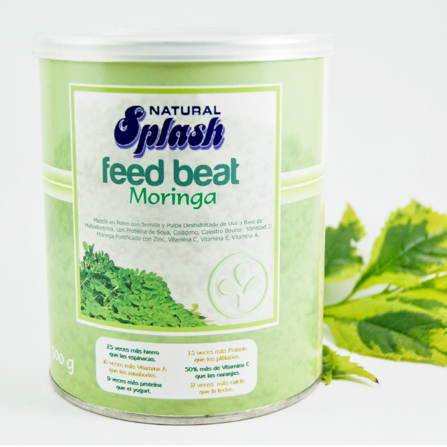 FEED BEAT MORINGA X 820 GRS NATURAL SPLASH