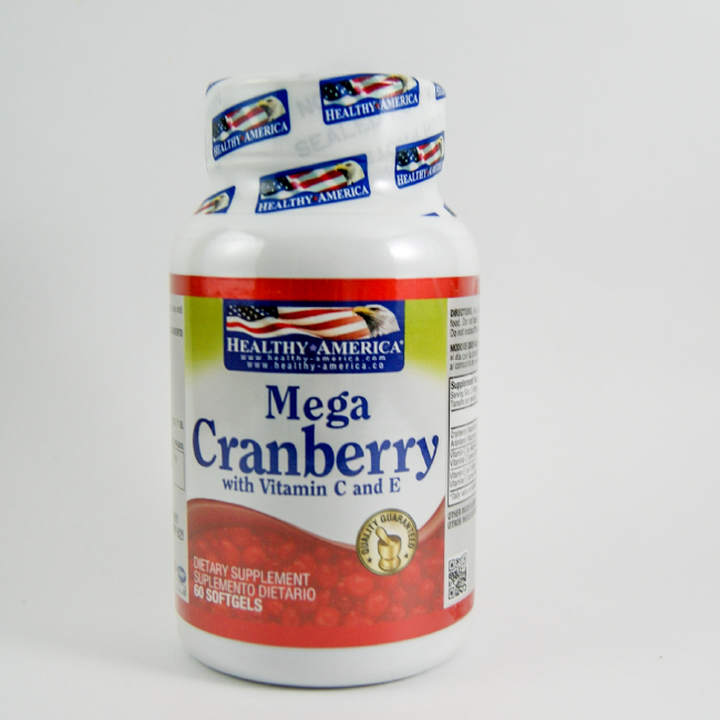 MEGA CRANBERRY 1050 MG X 60 PERLAS HEALTHY AMERICA