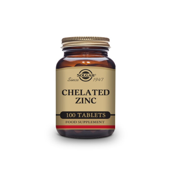 CHELATED ZINC X 100 TABLETAS SOLGAR