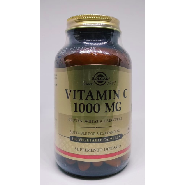 VITAMINA C 1000 MG X 100 CÁPSULAS – SOLGAR