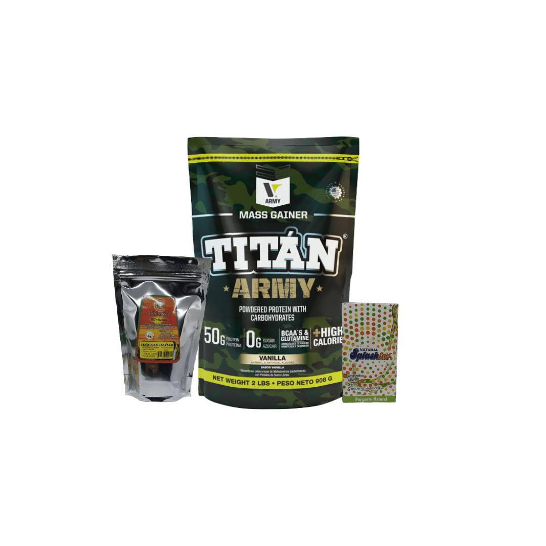 COMBO – AUMENTO DE PESO TITAN, LEVADURA Y PURGANTE